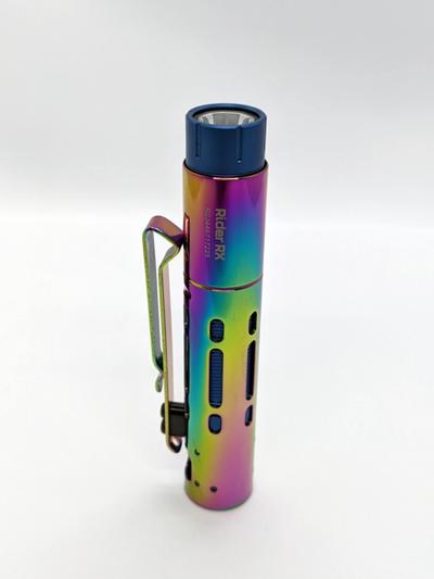Acebeam Rider RX Rainbow PVD tailstand