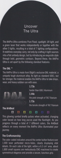 Olight ArkPro Ultra card