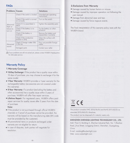 Wuben X1 Pro user-manual-7